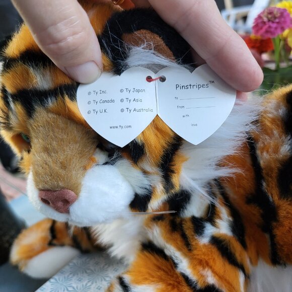 Vintage Ty Classic "Pinstripes" 15" Tiger Plush 2005 - Picture 15 of 16